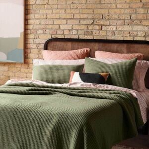 Threshold king dark olive green Jersey Quilt